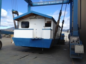 The punt when it first arrived at CleanLIFT